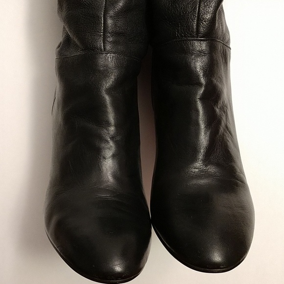 Jones New York tall leather slouch style boots - Picture 3 of 8